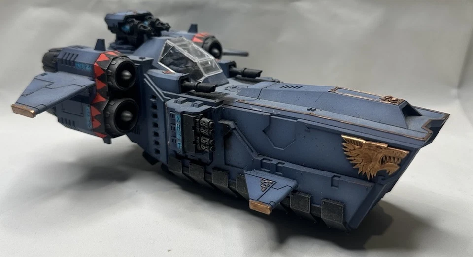 Stormwolf Gunship Warhammer 40k Space Wolves Space Marines Painted Game Workshop - Image 1 of 4