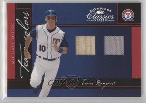 2005 Donruss Classics Team Colors Combo Materials /100 Michael Young #TC-29