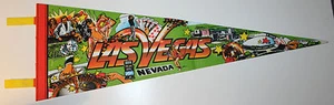 Las Vegas Nevada USA Vintage Pennant 25" Gambling Convention Center Sports - Picture 1 of 6