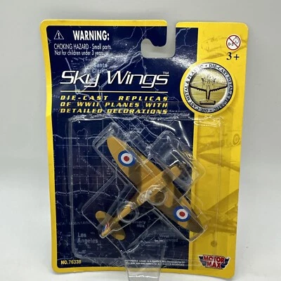 MOTOR MAX SKY WINGS Spitfire DIECAST AIRPLANE 76338 - Image 1 of 4