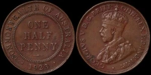 Australia 1923 One Half Penny - Picture 1 of 1