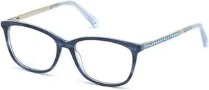 Swarovski SK5308-F 092 Blue Plastic Women Optical Eyeglasses Frame 53-15-140 - Picture 1 of 2