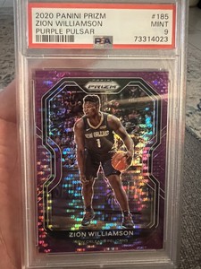 ZION WILLIAMSON 2020-21 Prizm Purple Pulsar Prizm #'d 8/35. Pelicans 2nd Year🔥
