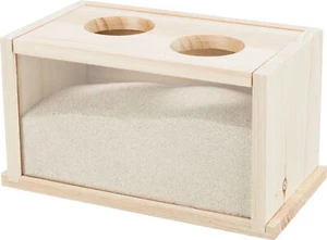 Bain de Sable Degus Souris Hamster Bois Soins des Griffes Soin Du Corps - Photo 1/7