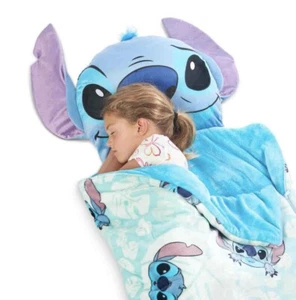 Disney LILO & Stitch Palm Smiles Roll Up Slumber Sleeping Bag W/ Pillow Nap Mat - Picture 1 of 13