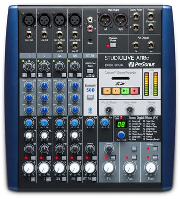 PRESONUS StudioLive AR8 8-Channel USB Studio Recording Mixer Audio Interface - Image 1 of 4