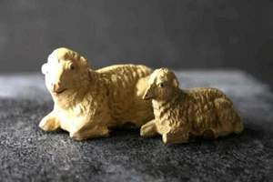COMPOSITION Unbranded Wildlife Sheeps Pair Big And Small Q - Picture 1 of 2