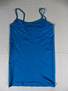 Womans Active Basics Under Shirt Camisole Blue Spaghetti Straps Size M/L - Picture 1 of 6