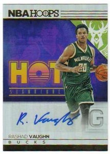 2016-17 Panini Hoops Hot Signatures Autograph AUTO #10 Rashad Vaughn Bucks