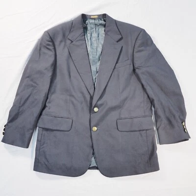 Blazer Oscar De La Renta Talla 40S Azul Marino Lana Abrigo Deportivo Chaqueta Lujo Preppy Foto 1 de 4