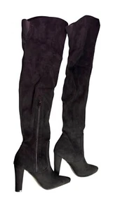 Overknee Stiefel schwarz Wildleder Absatz ShoeN Tale Größe 38 Damen Made in China - Bild 1 von 5