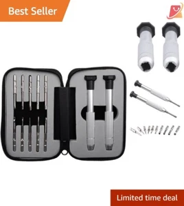 12-Piece Screwdrivers Kit Steel Pocket Tool for Eyeglass Watch Repair Travel - Picture 1 of 11