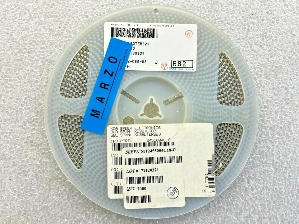 (2,000 PIECE REEL) KL32TER82J, KOA Inductor 1210 0.82uH 5% - Image 1 of 1