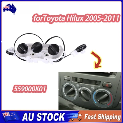 FOR 2005-11 TOYOTA HILUX AC HEATER CONTROL UNIT PANEL SWITCH N70 WORKMATE SR SR5 - image 1 of 4