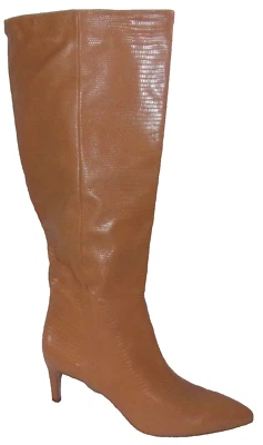 BOTAS HASTA LA RODILLA SAM EDELMAN UMA ESTAMPADO LAGARTO CARAMELO 7 M NUEVAS Foto 1 de 4