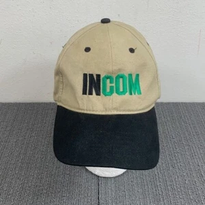 InCom 3M Innovation Baseball Hat Cap Mens Adjustable Beige Black Headshots - Picture 1 of 15