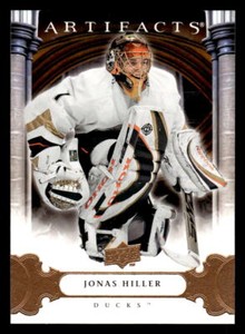 Jonas Hiller 2009 Upper Deck Artifacts #16   Anaheim Ducks