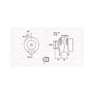 063731837010 MAGNETI MARELLI ALTERNATOR FOR FIAT — 第 1/4 张图片