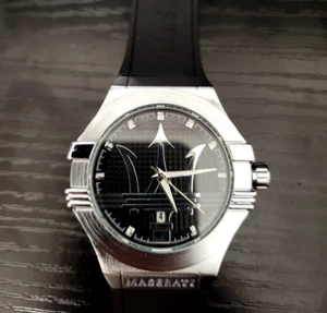 ⭐NEW AUTHENTIC Maserati 9537 Date Quartz Luxury 43mm Men's Watch - Picture 1 of 5