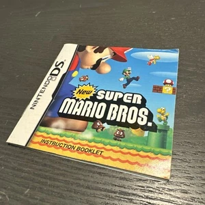 New Super Mario Bros Instruction Manual Booklet ONLY!! (DS) - Picture 1 of 2