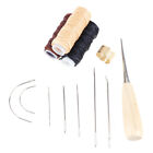 12Pcs/Set Leather Craft Tool Waxed Thread Cord Sewing Needles Shoe Repair Ki ZDP
