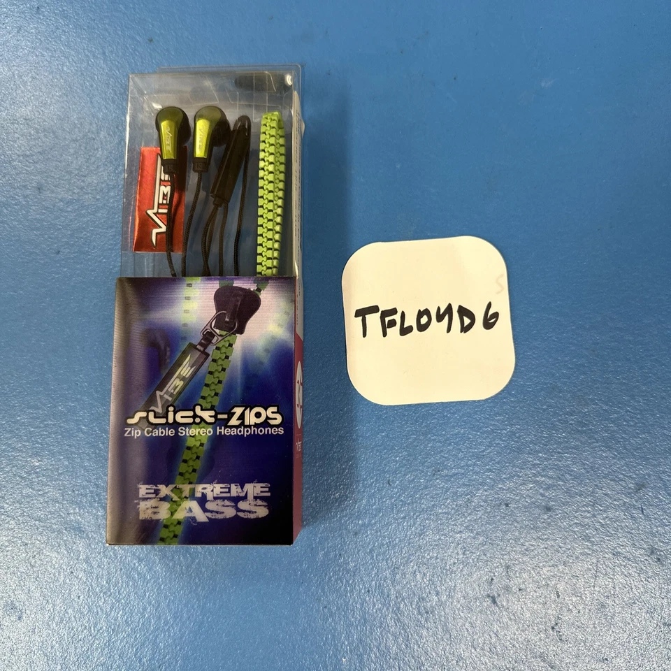 Auriculares estéreo Vibe Slick Zips con cable con cremallera Foto 1 de 1