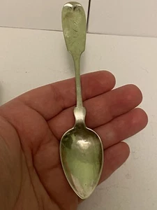 Antiker Silberlöffel reine Münze Monogramm N.C.B - Bild 1 von 8