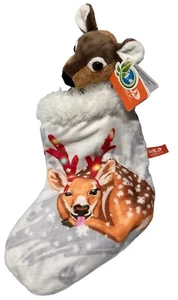 Medias de felpa rellenas Wild Republic mini cervatillo ciervo Navidad vacaciones con etiquetas - Imagen 1 de 21