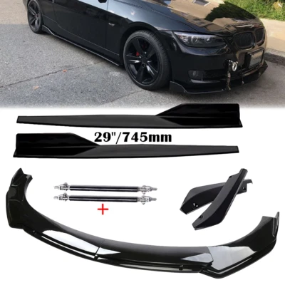 Front Bumper Rear Lip Spoiler Side Skirt For BMW 320i 328i 330i F30 F35 Foto 1 de 4
