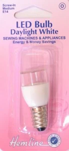 Sewing Machine & Appliance LED Bulb, SES Screw-In Medium, 15W, 240V, Type E - Imagen 1 de 2