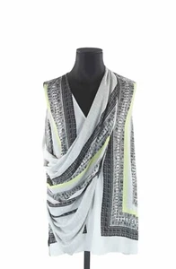 Neu mit Etikett BCBG Max Azria Bluse Top XS Strukturnaht Bohemian weiß Bauernfeminin - Bild 1 von 6