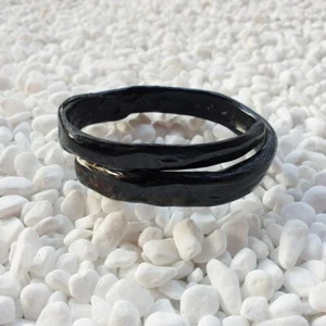 Indonesian Genuine Flexible Akar Bahar Handmade Coral Bangle Bracelet #105 - Picture 1 of 10