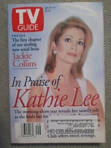 Vintage 1997 July 19-25 TV Guide Magazine Jackie Collins New Serial Kathie Lee - Picture 1 of 4