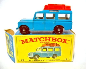Matchbox 1-75 Serie 12C Land Rover Safari blau top in "E" Box - Bild 1 von 8