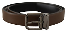 Dolce & Gabbana Classic Brown Leather Belt