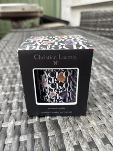 Christian Lacroix Scented Candle - Floral - Black - New In Box - Picture 1 of 7