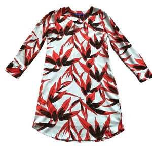 Anonyme Women's Dress Size 10 Blue/Red/Black Floral Long Sleeve Sleeve. - Picture 1 of 17