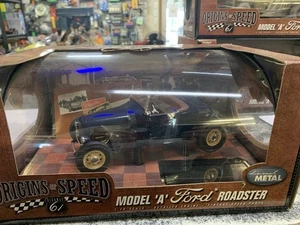 ORIGINS OF SPEED HIGHWAY 61 MODEL A FORD ROADSTER BLUE DIECAST 1/18 Scale - Picture 1 of 5