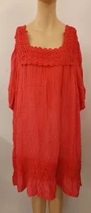 * Ulla Popken precioso vestido con encaje talla EU 46 / 48 USA 16 / 18 NUEVO rosa - Imagen 1 de 9