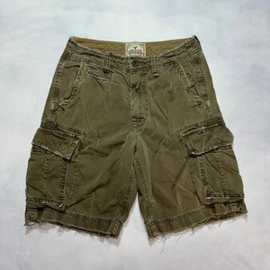 Pantalones Cortos Carga American Eagle De Colección Para Hombre 30 Verde Oliva Paracaidista Sueltos Y2K - Imagen 1 de 8
