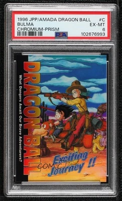 Amada Dragon Ball Chromium The Characters Bulma #C 1996 PSA 6 af0 Foto 1 de 3