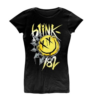 Ladies Blink 182 Big Smile Black autorizzato Donne maglietta - Imagen 1 de 4
