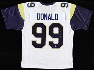 AARON DONALD Signed Autographed LOS ANGELES RAMS Custom Jersey JSA - Picture 1 of 3