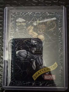 ☕️2025 TOPPS CHROME MARVEL SPIDER WEB REFRACTOR /399 SHATTERSTAR - Picture 1 of 3
