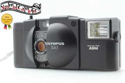 [Exc+5 w/A9M Flash ] Olympus XA1 Point & Shoot 35mm Film Camera Black From JAPAN - Image 1 of 4