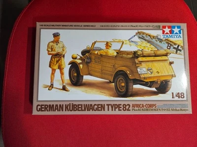 KUBELWAGEN TYPE 82 AFRIKA CORPS - TAMIYA SCALA 1/48 - Immagine 1 di 2