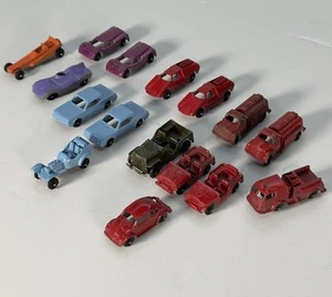 Vintage Lot Of 16 Die-cast Tootsietoy Cars, Fire Truck, Jeep, VW Bug - USA - Picture 1 of 24
