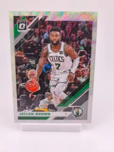 Jaylen Brown Silver Wave Panini Donruss Optic NBA 2019-20 Boston Celtics - Imagen 1 de 2