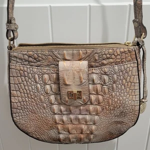 Brahmin Champagne Dorado Vanessa Melbourne Bolso Cartera Bandolera Bolso de Mano Dije 5 pkt - Imagen 1 de 19