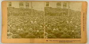 SV027_030 Stereoview Columbian Exposition Pres. Cleveland bei der Eröffnung - Bild 1 von 1